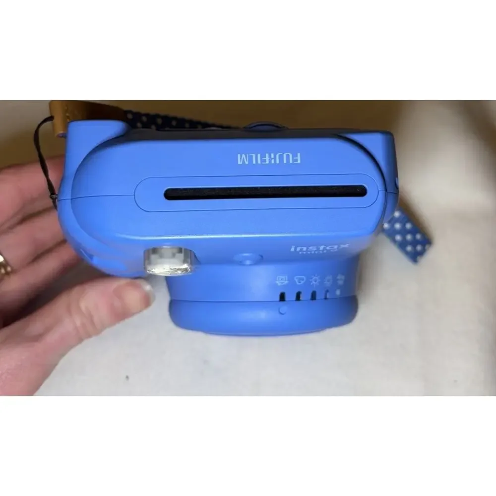 Fujifilm Instax Mini 9 - Cobalt Blue Instant Film Camera With Custom Case
